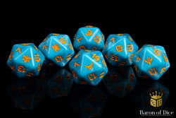 Infinity: PanOceania - Kestrel Colonial Force | Blue - Official Dice Set (ONLINE ORDER ONLY)