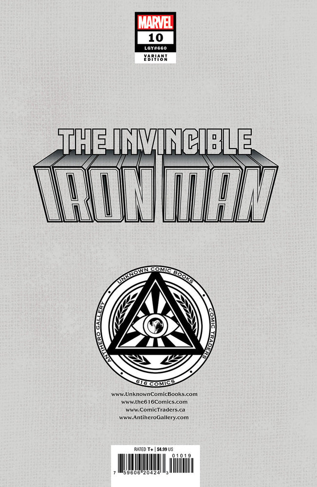 [Signed by Nathan Szerdy] INVINCIBLE IRON MAN #10 [FALL] UNKNOWN COMICS NATHAN SZERDY EXCLUSIVE VAR [IN STOCK] (ONLINE ORDER ONLY)