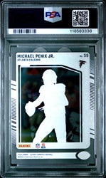 Graded 2024 Panini Clearly Donruss Michael Penix Jr #59 Rookie RC Football Card PSA 10 Gem Mint (ONLINE ORDER ONLY)