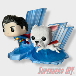 Ice Crystal Dual Display – Sized to Fit Funko Pop Superman #562 & Krypto #565 (ONLINE ORDER ONLY)