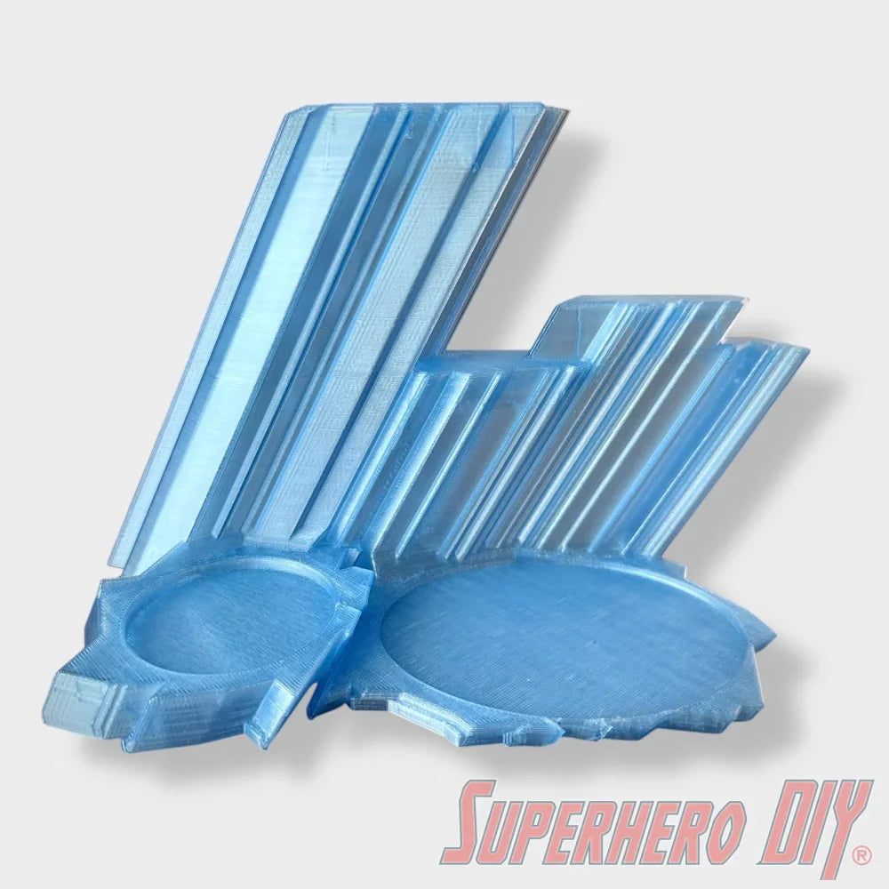 Ice Crystal Dual Display – Sized to Fit Funko Pop Superman #562 & Krypto #565 (ONLINE ORDER ONLY)