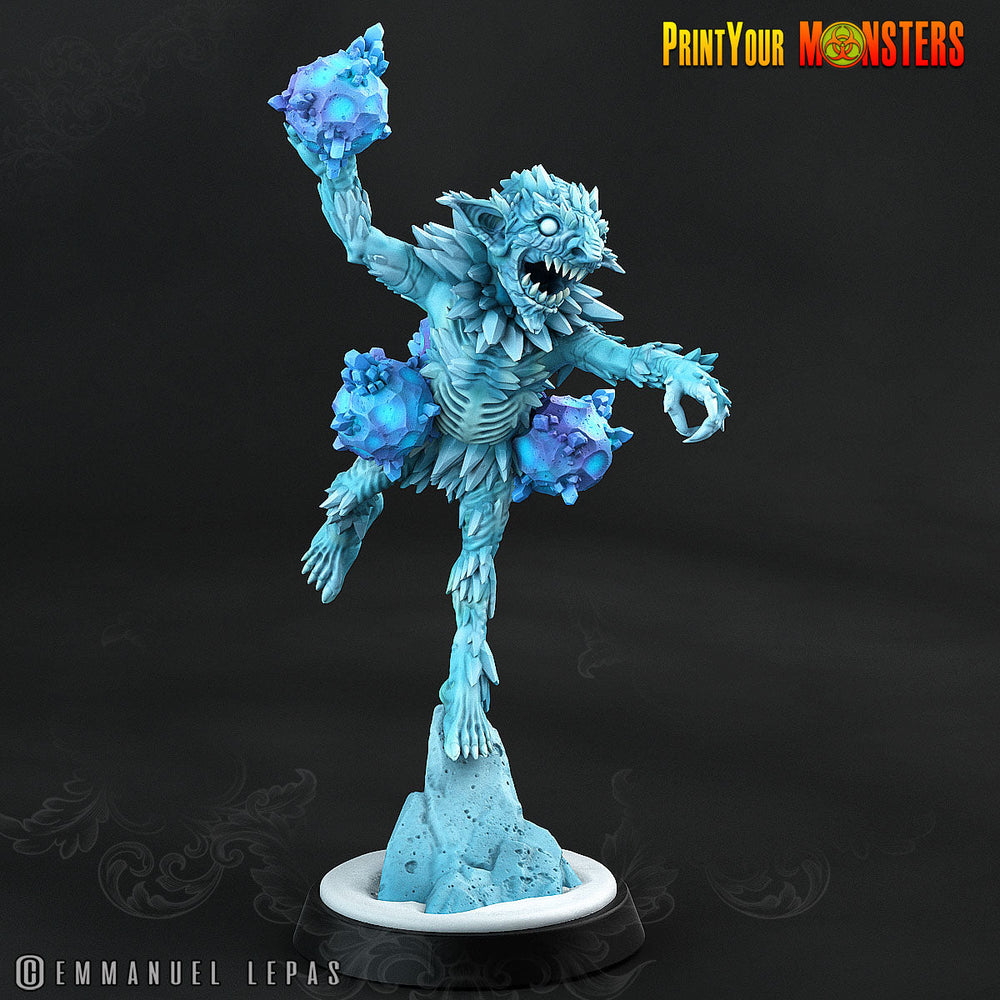 3D Printed Print your Monster Frost Shard Goblins - Ice Goblin 28mm 32mm D&D (Online Only)