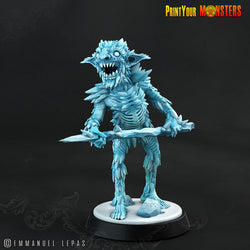 3D Printed Print your Monster Frost Shard Goblins - Ice Goblin 28mm 32mm D&D (Online Only)
