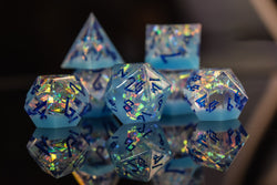 PRE-ORDER || Ice Storm Sharp-Edged Resin Dice Set