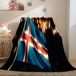 Famous Country National Flag Flannel Fleece Throw Blanket Bedding Sets (Online Order Only)