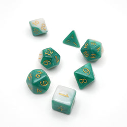 Two-Faced Iguana - 7 Piece DnD Dice Set | Acrylic RPG Gaming Dice (ONLINE ORDER ONLY)