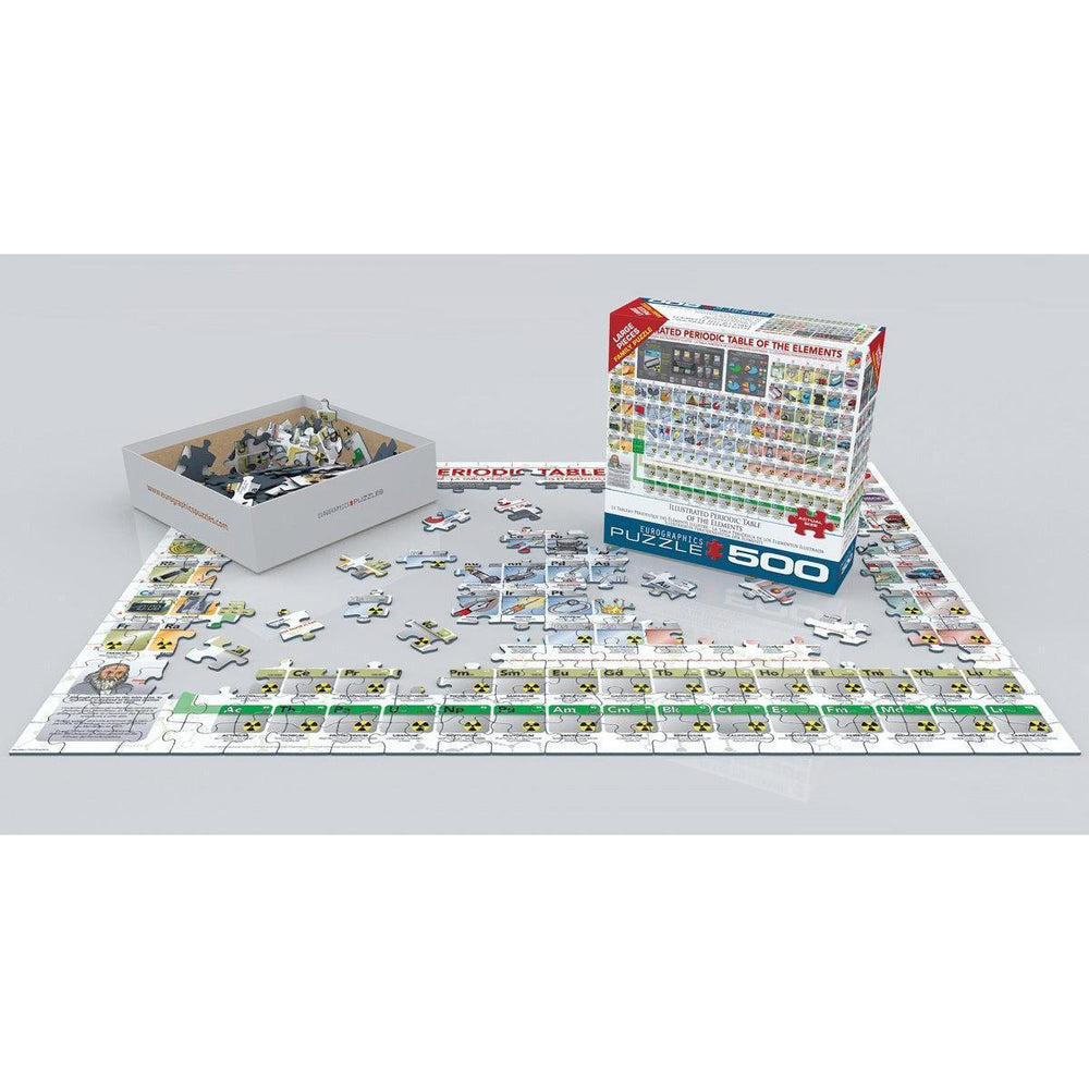 Illustrated Periodic Table of the Elements 500 Piece Jigsaw Puzzle Eurographics (ONLINE ORDER ONLY)