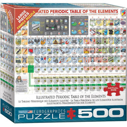 Illustrated Periodic Table of the Elements 500 Piece Jigsaw Puzzle Eurographics (ONLINE ORDER ONLY)