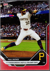 2025 Topps Now Paul Skenes #428 Red Foil /5 Pittsburgh Pirates Baseball Card (ONLINE ORDER ONLY)