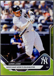 2025 Topps Now Aaron Judge #416 Gold Foil /50 New York Yankees Baseball Card (ONLINE ORDER ONLY)