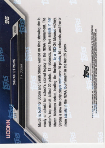 2024 Topps Bowman U Now Sarah Strong #96 Blue /49 Rookie RC Basketball Card (ONLINE ORDER ONLY)