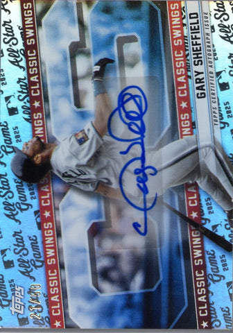 2025 Topps All Star Game Gary Sheffield #HHAGS Homegrown Heros Autograph Variation /50 Baseball Card (ONLINE ORDER ONLY)