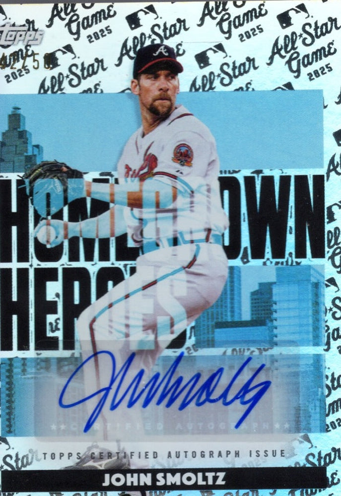 2025 Topps All Star Game John Smoltz #HHAJS Homegrown Heros Autograph Variation /50 Baseball Card (ONLINE ORDER ONLY)