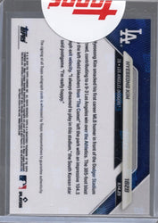 2025 Topps Now Hyeseong Kim #182B Red Auto /5 Los Angeles Dodgers Rookie RC Baseball Card (ONLINE ORDER ONLY)