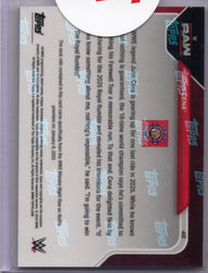 2025 Topps Now WWE John Cena #4B Event Used Sock Red Relic /5 Wrestling Card (ONLINE ORDER ONLY)