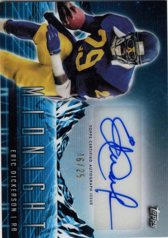 2024 Topps Midnight Eric Dickerson #HZSED Horizon Signatures Los Angeles Rams Football Card (ONLINE ORDER ONLY)