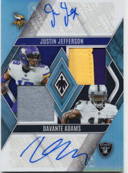2023 Panini Phoenix Justin Jefferson/Davante Adams #DPAJJDA Dual Patch Auto /50 Football Card (ONLINE ORDER ONLY)