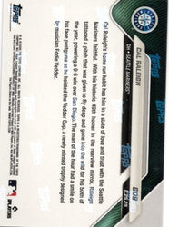 2025 Topps Now Cal Raleigh #609 Gold Foil /50 Seattle Mariners Baseball Card (ONLINE ORDER ONLY)