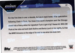 2025 Topps Now WWE AJ Lee #92 Orange Foil /25 Wrestling Card (ONLINE ORDER ONLY)