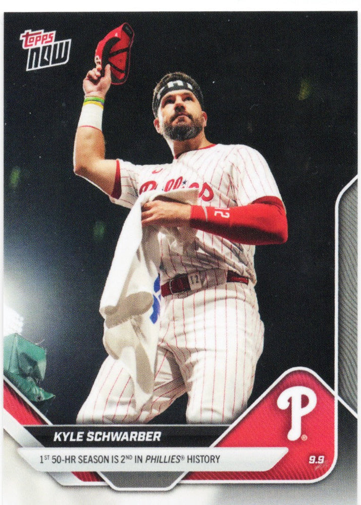 2025 Topps Now Kyle Schwarber #682SP Philadelphia Phillies Baseball Card (ONLINE ORDER ONLY)