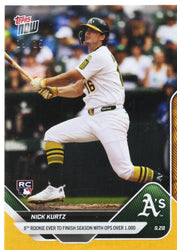 2025 Topps Now Nick Kurtz #787 Orange Foil /25 Athletics Rookie RC Baseball Card (ONLINE ORDER ONLY)