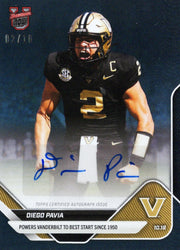 2025 Topps Bowman U Now Diego Pavia #31A Black Auto /10 Vanderbilt Commodores Rookie RC Football Card (ONLINE ORDER ONLY)
