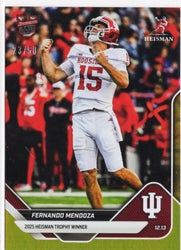 2025 Topps Bowman U Now Fernando Mendoza #60 Gold Foil /50 Indiana Hoosiers Rookie RC Football Card (ONLINE ORDER ONLY)