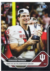 2025 Topps Bowman U Now Fernando Mendoza #58 Black Foil /10 Indiana Hoosiers Rookie RC Football Card (ONLINE ORDER ONLY)