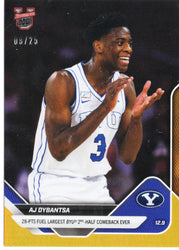 2025 Topps Bowman U Now AJ Dybantsa #28 Orange Foil /25 BYU Cougars Rookie RC Basketball Card (ONLINE ORDER ONLY)