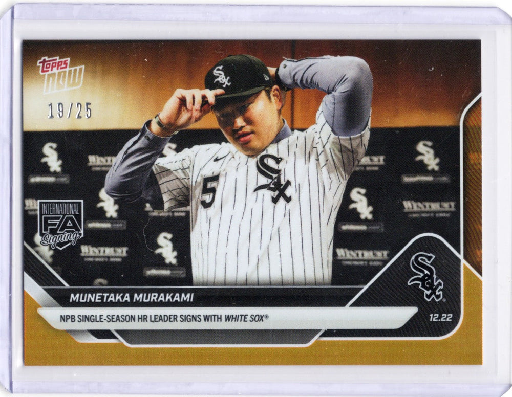 2025 Topps Now Munetaka Murakami #OS11 Orange Foil /25 Chicago White Sox Rookie RC Baseball Card (ONLINE ORDER ONLY)