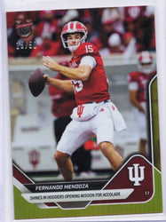 2025 Topps Bowman U Now Fernando Mendoza #64 Gold Foil /50 Indiana Hoosiers Rookie RC Football Card (ONLINE ORDER ONLY)