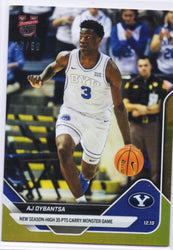 2025 Topps Bowman U Now AJ Dybantsa #35 Gold Foil /50 BYU Cougars Rookie RC Basketball Card (ONLINE ORDER ONLY)