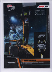 2025 Topps Now F1 Lando Norris #P086 Platinum Member McLaren Team Racing Card