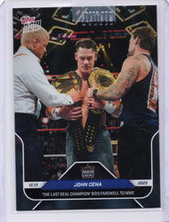 2025 Topps Now WWE John Cena #P137 Platinum Member Wrestling Card