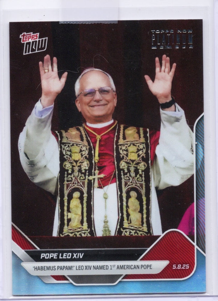 2025 Topps Now Pope Leo XIV #PPOPE1 Platinum Member Non Sport Card