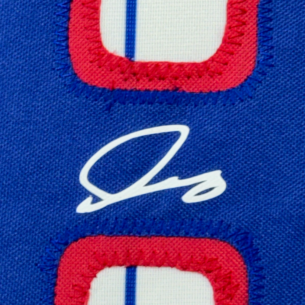Framed Facsimile Autographed Shota Imanaga 35x39 Chicago Pinstripe Reprint Laser Auto Baseball Jersey (ONLINE ORDER ONLY)