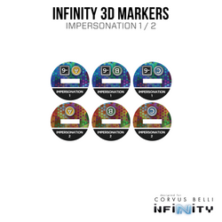 Infinity 3D Markers: Hassassin Fiday (2x 25mm Impersonation)