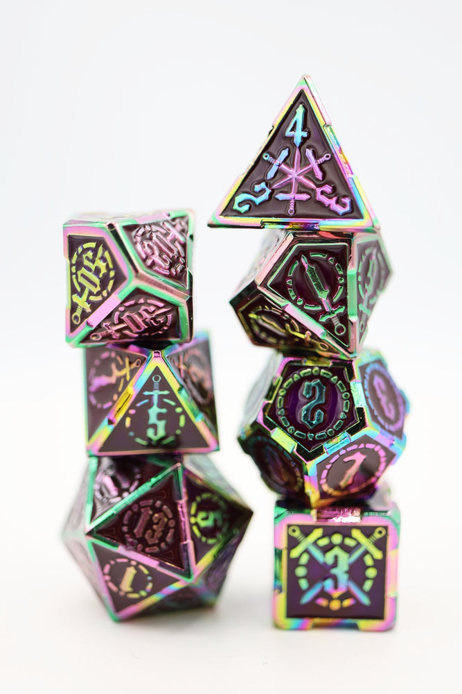 Crossed Swords: Imperial Gem Sword - Metal RPG Dice Set (ONLINE ORDER ONLY)