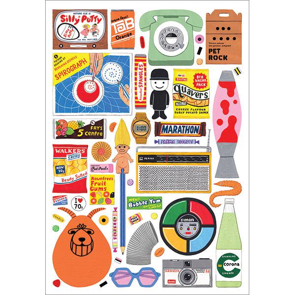 In the 70's 1000 Piece Jigsaw Puzzle Happily (ONLINE ORDER ONLY)