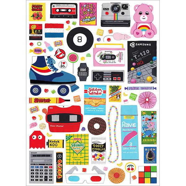 In the 80's 1000 Piece Jigsaw Puzzle Happily (ONLINE ORDER ONLY)
