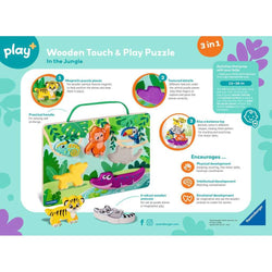In the Jungle - Wooden Touch & Play Puzzle for Toddlers Ravensburger (ONLINE ORDER ONLY)