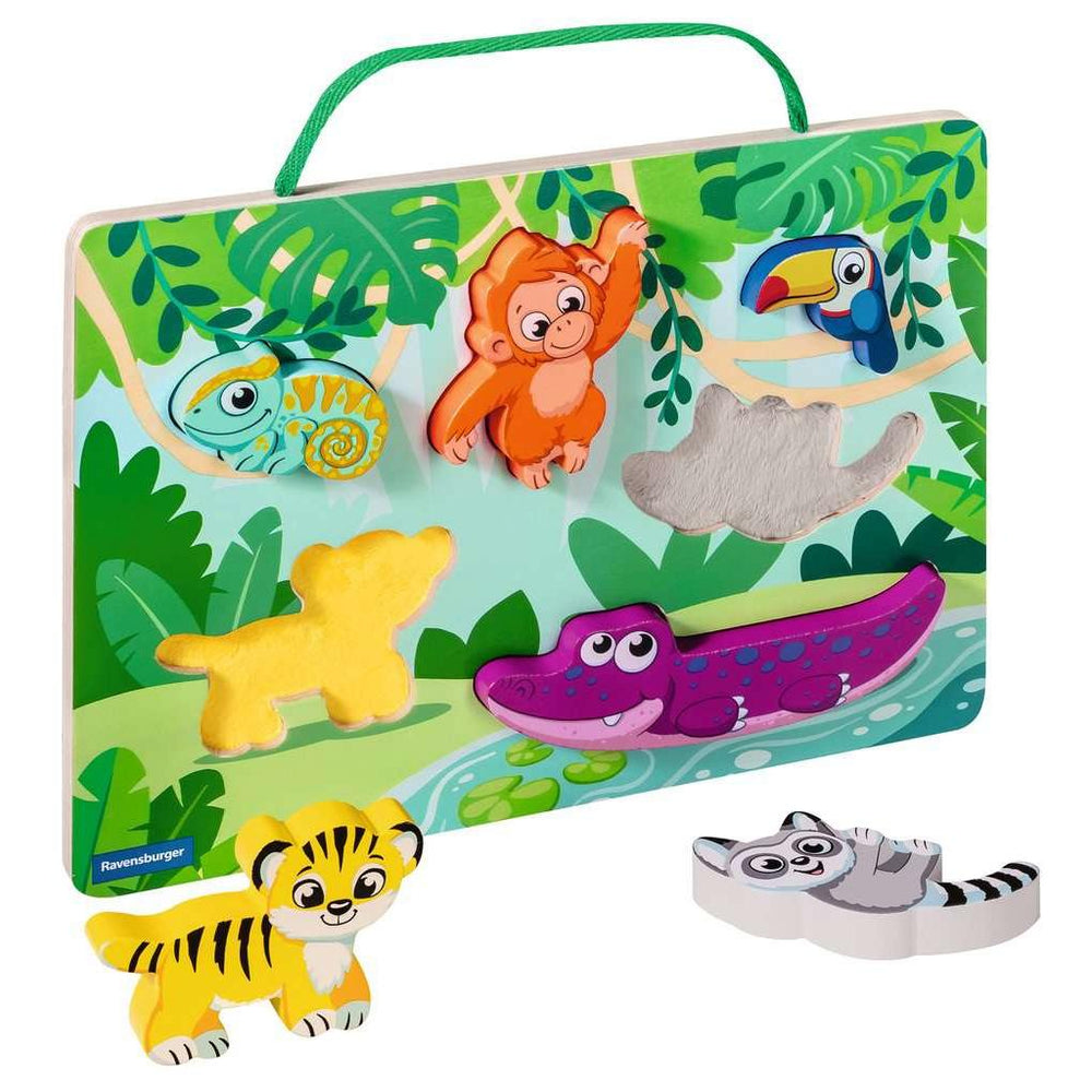 In the Jungle - Wooden Touch & Play Puzzle for Toddlers Ravensburger (ONLINE ORDER ONLY)
