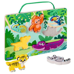 In the Jungle - Wooden Touch & Play Puzzle for Toddlers Ravensburger (ONLINE ORDER ONLY)