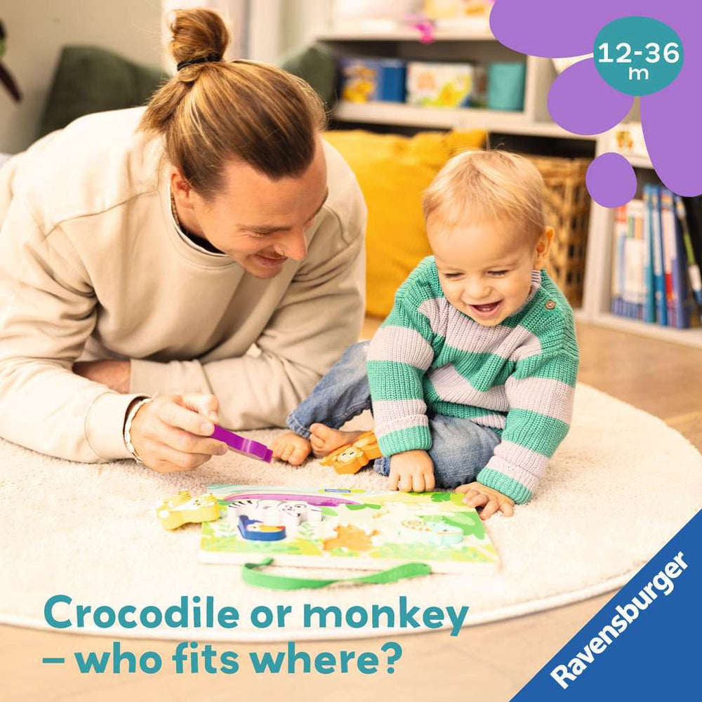 In the Jungle - Wooden Touch & Play Puzzle for Toddlers Ravensburger (ONLINE ORDER ONLY)