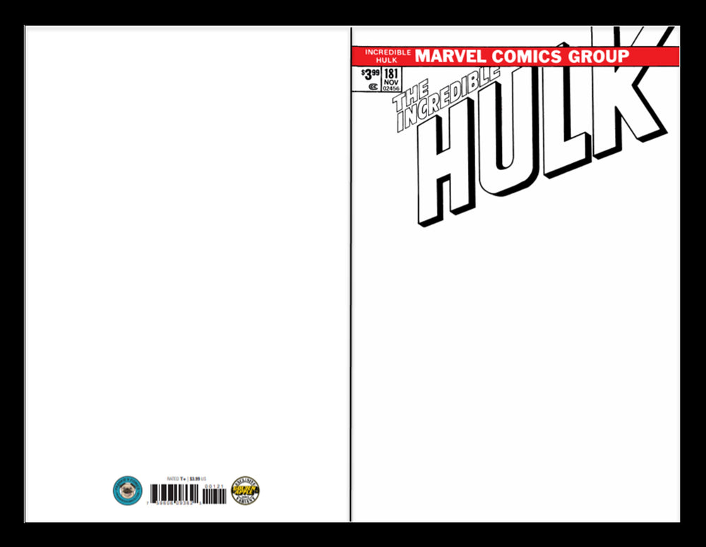 Incredible Hulk 181 Marvel FACSIMILE EDITION 1st Wolverine Blank Sketch Variant (03/27/2019) (ONLINE ORDER ONLY)