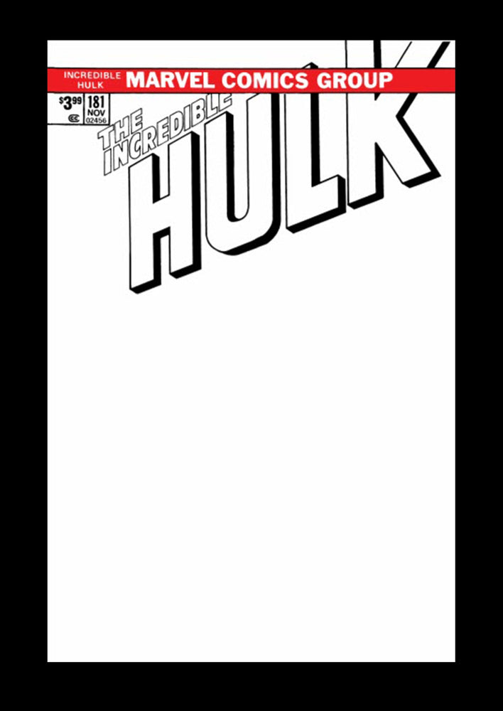 Incredible Hulk 181 Marvel FACSIMILE EDITION 1st Wolverine Blank Sketch Variant (03/27/2019) (ONLINE ORDER ONLY)