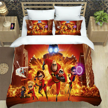 Incredibles Bedding Set Pattern Quilt Cover Without Filler (Online Order Only)