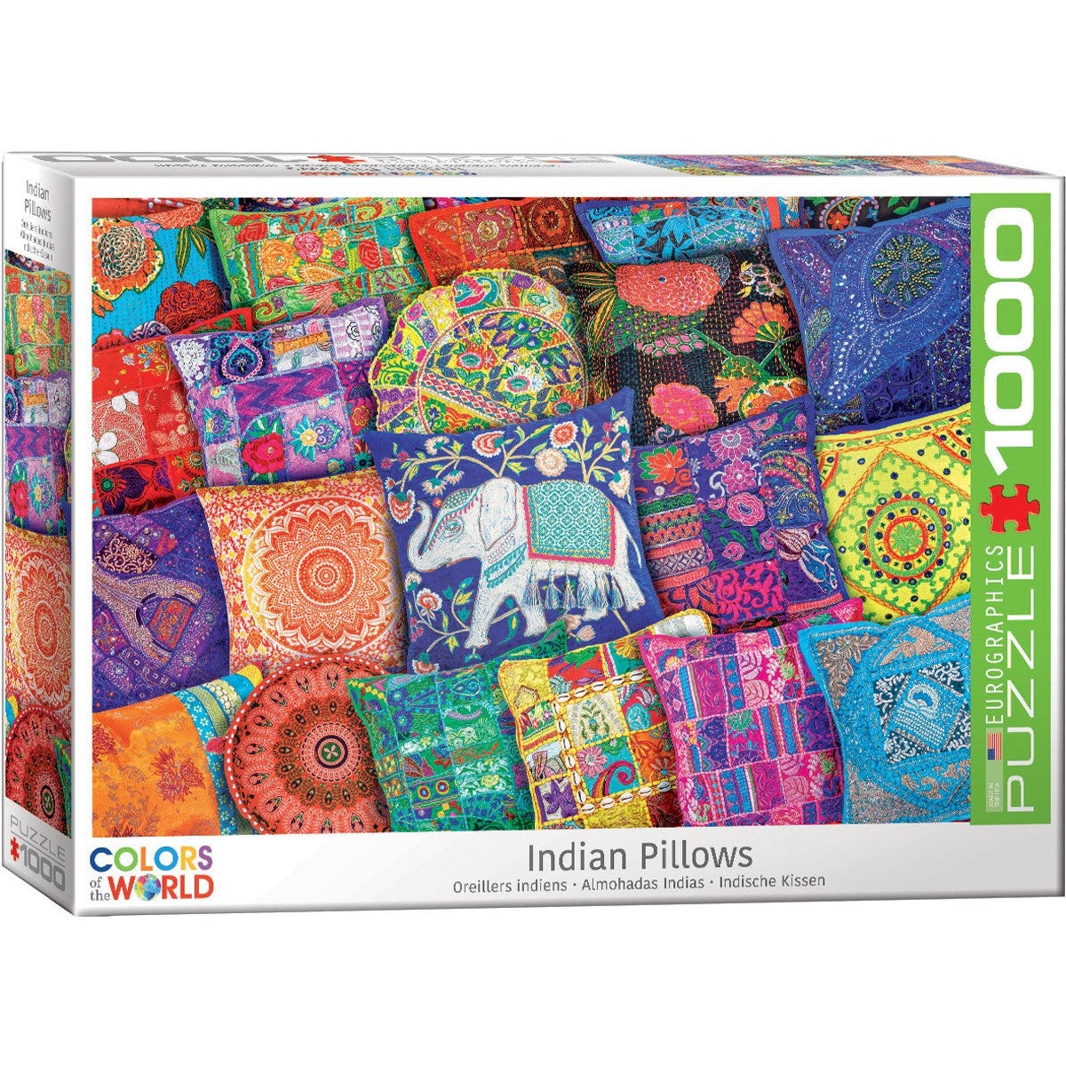 Indian Pillows 1000 Piece Jigsaw Puzzle Eurographics (ONLINE ORDER ONLY)
