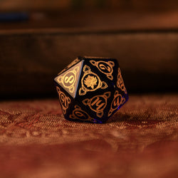 Pre-Order || Indian Blue Glass Dice Set - Dice Around the World Collection