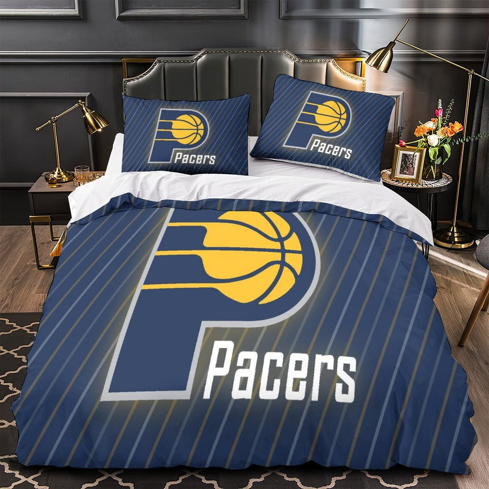 Indiana Pacers Bedding Set Duvet Cover Without Filler (Online Order Only)
